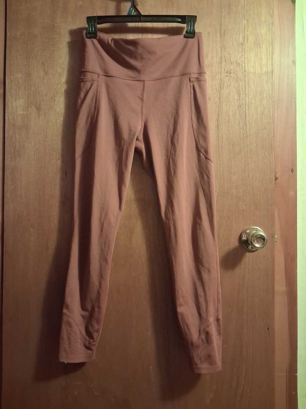 JoyLab High-Waist Track Pants in Rust